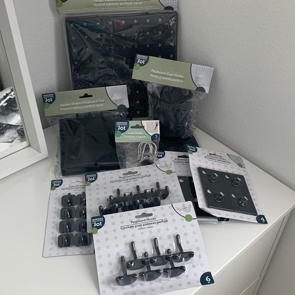 Office Black Pegboard Starter Set No Nails Needed Poshmark